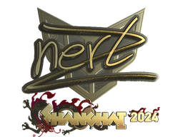 Sticker | NertZ (Gold) | Shanghai 2024