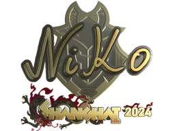 Sticker | NiKo (Gold) | Shanghai 2024