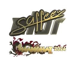 Sticker | saffee (Gold) | Shanghai 2024