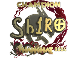 Sticker | sh1ro (Gold, Champion) | Shanghai 2024
