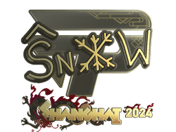 Sticker | snow (Gold) | Shanghai 2024