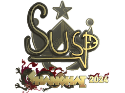 Sticker | susp (Gold) | Shanghai 2024