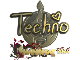 Sticker | Techno4K (Gold) | Shanghai 2024