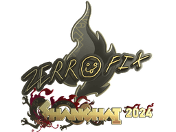 Sticker | zeRRoFIX (Gold) | Shanghai 2024