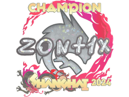 Sticker | zont1x (Glitter, Champion) | Shanghai 2024