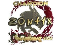 Sticker | zont1x (Gold, Champion) | Shanghai 2024