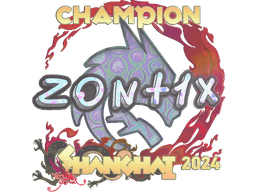 Sticker | zont1x (Holo, Champion) | Shanghai 2024