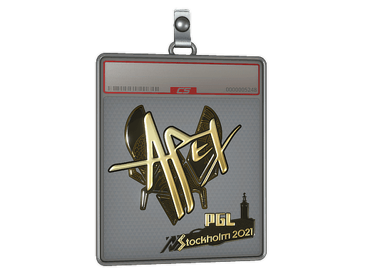 Sticker Slab | apEX (Gold) | Cologne 2016