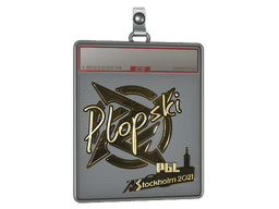 Sticker Slab | Plopski (Gold) | Stockholm 2021