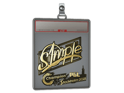 Sticker Slab | s1mple (Gold) | Katowice 2019