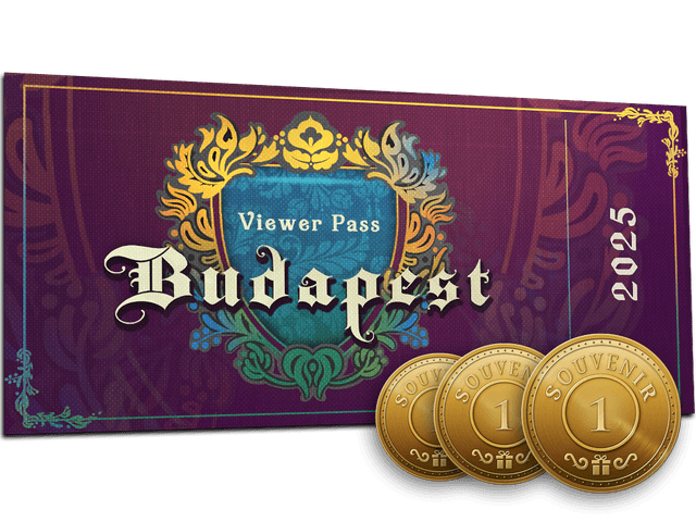 Budapest 2025 Viewer Pass + 3 Tokens